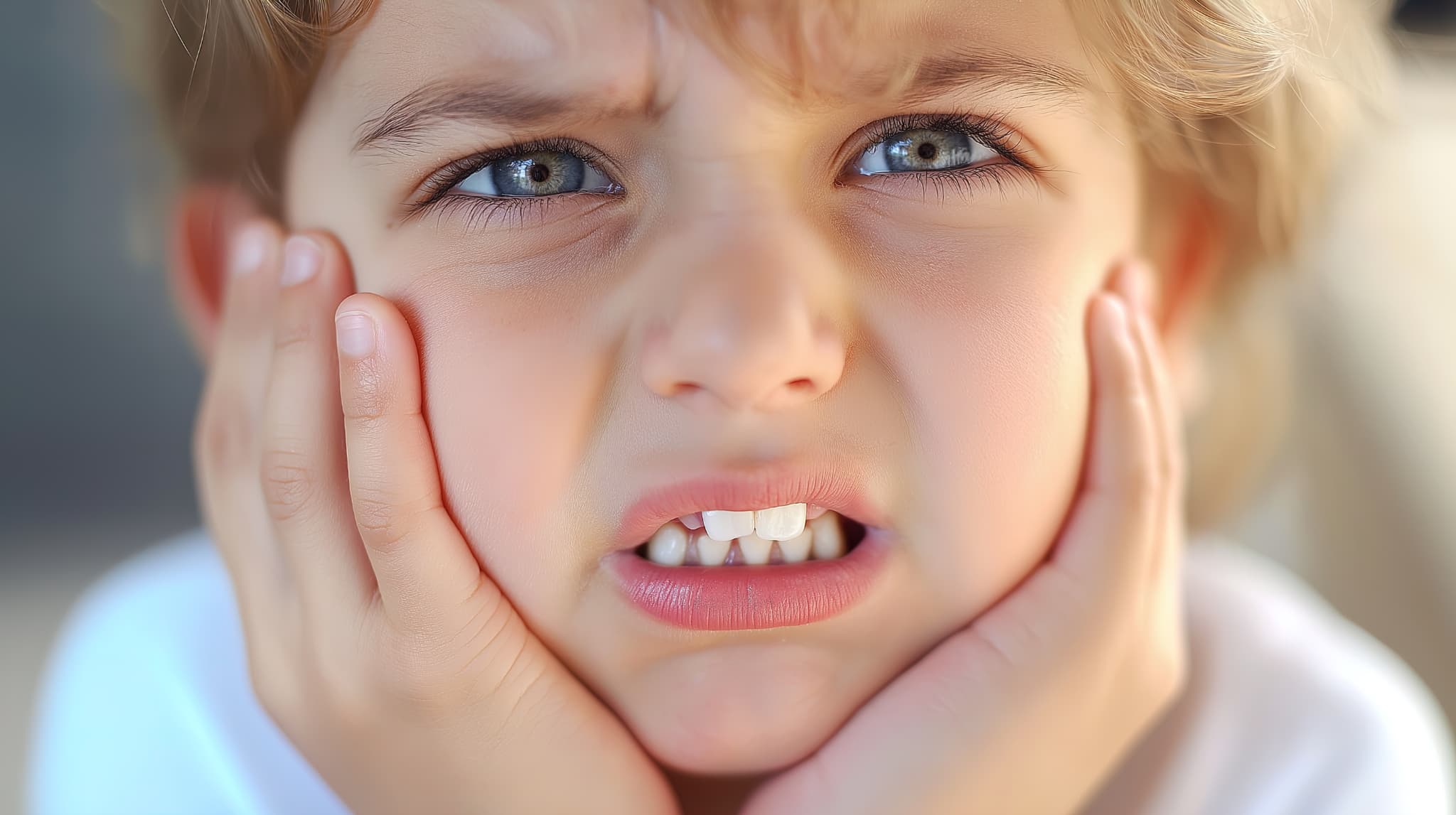 歯並びが悪いことを悩む子ども