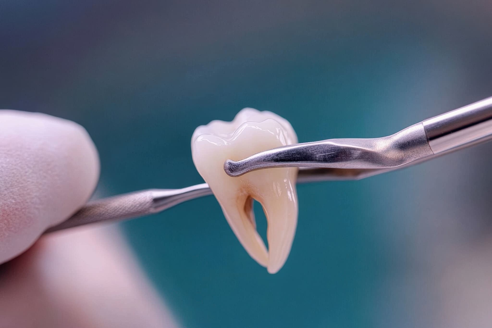 親知らずの抜歯の様子