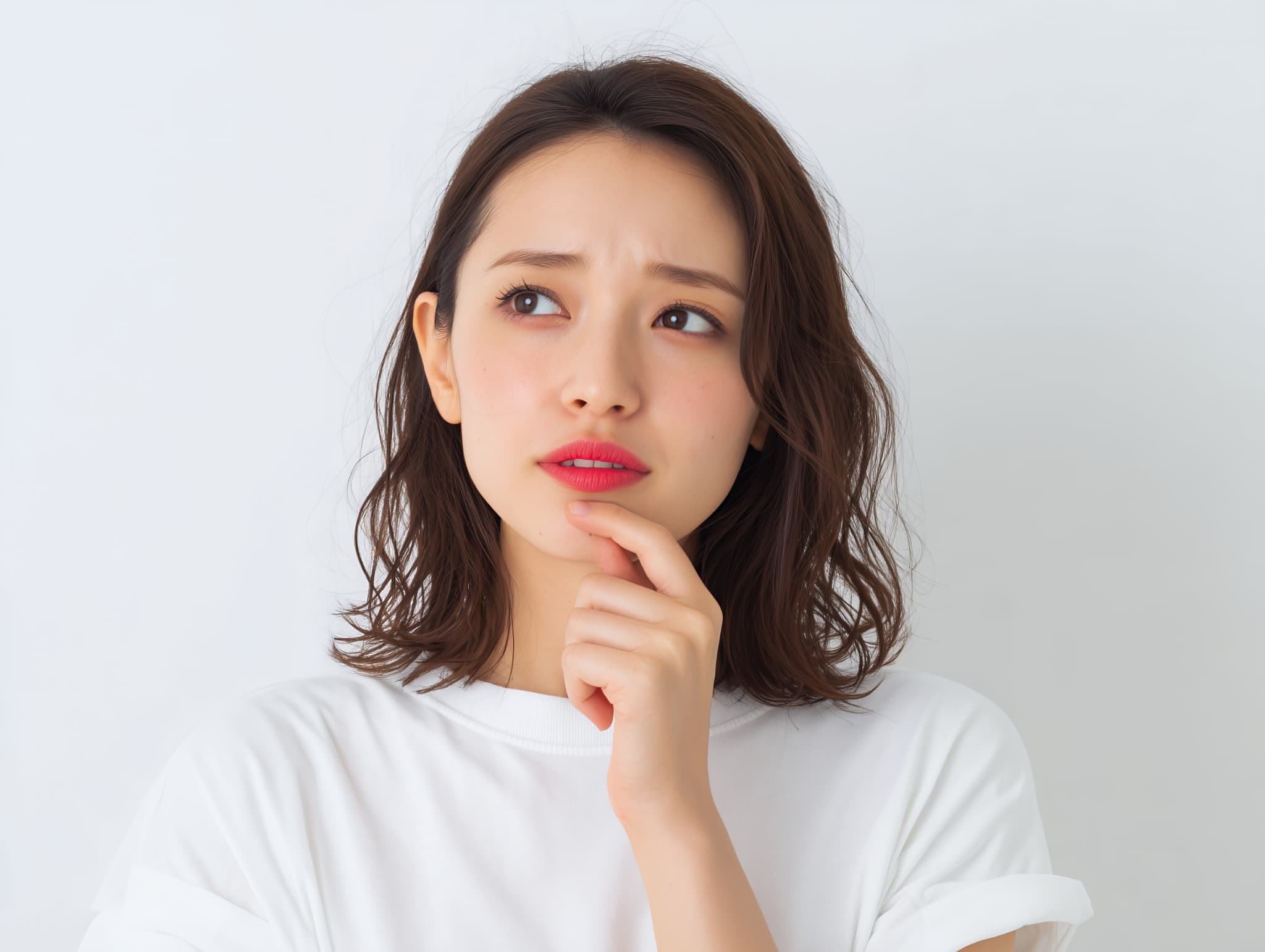 マウスピース矯正の装置が浮くことはあるのか考える女性